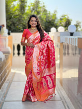 Soft Banarasi Silk Meenakari Saree